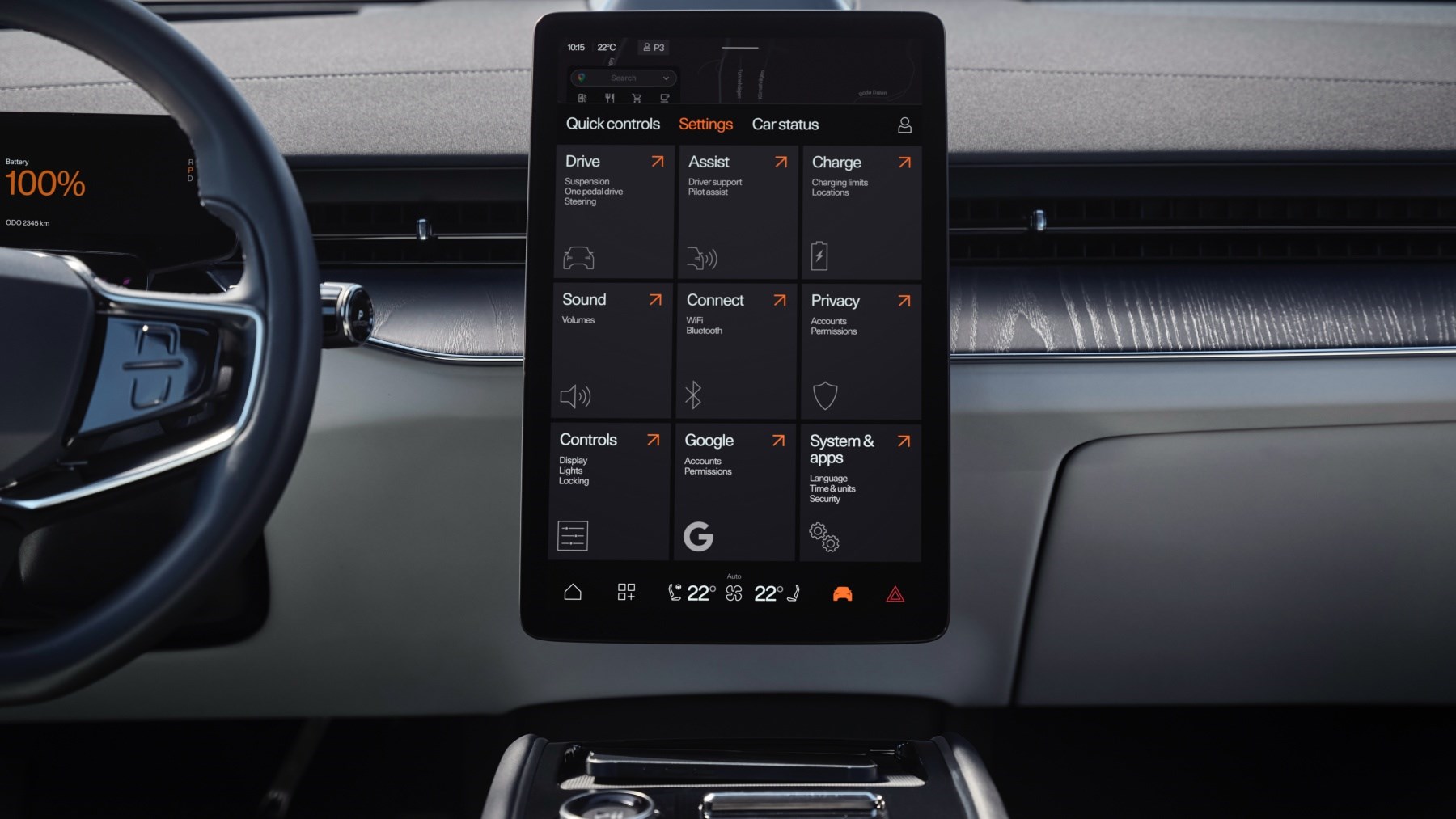 Polestar 3 infotainment