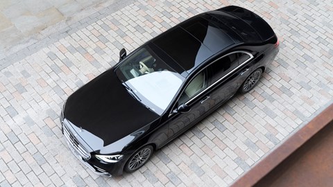 Best hybrids: Mercedes-Benz S-Class, top view, black
