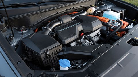 Hybrid engine under bonnet
