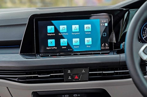 vw golf screen